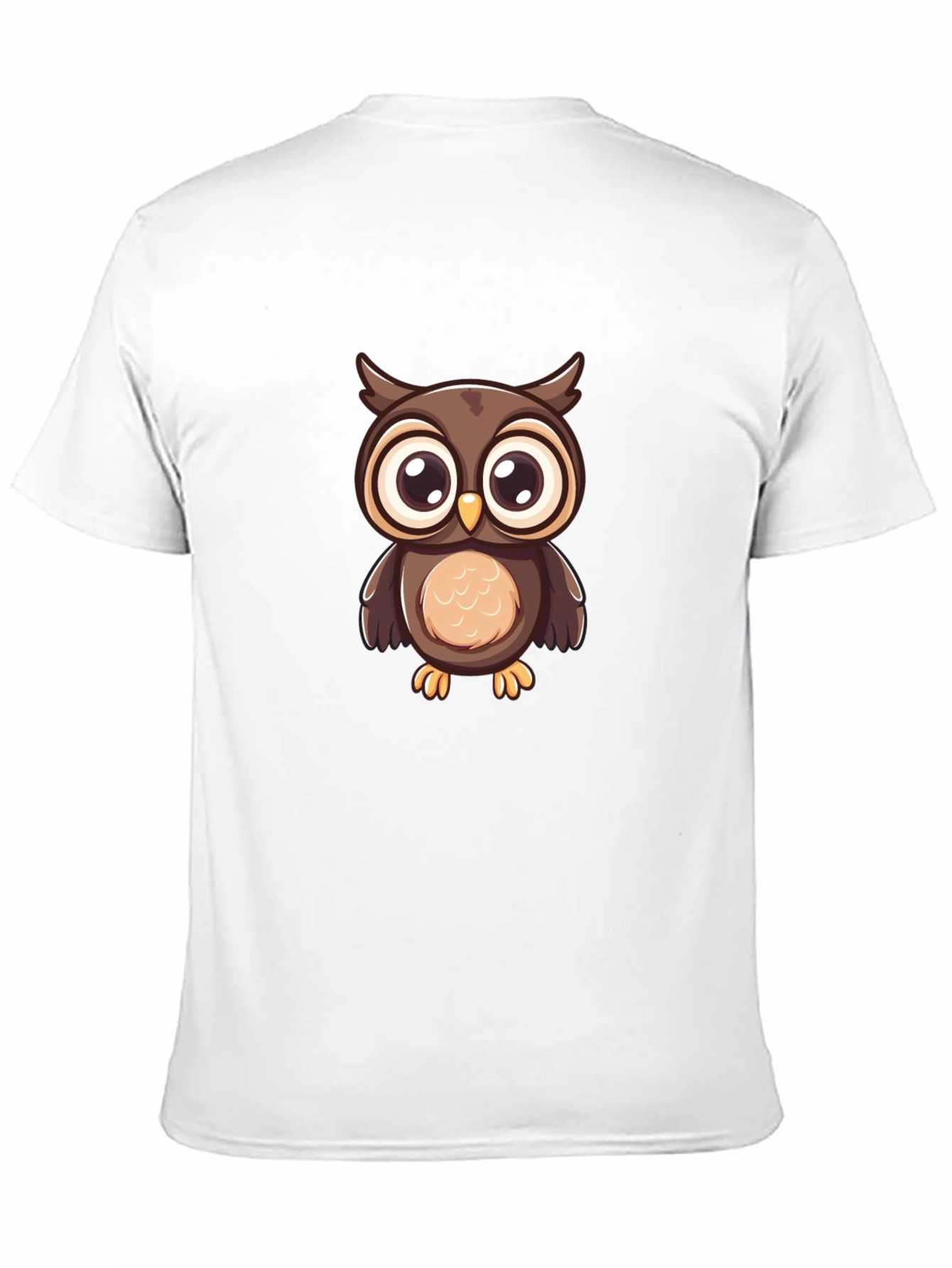 Owl Graphic Print Black T-Shirt