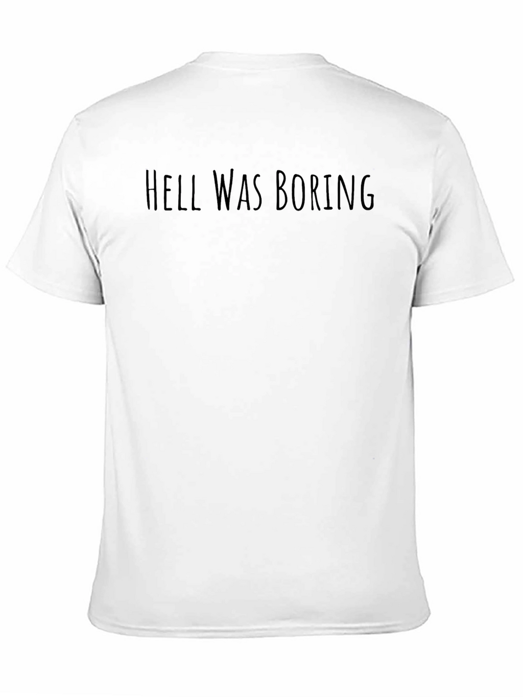 Hell Was Boring Graphic Tee - Black