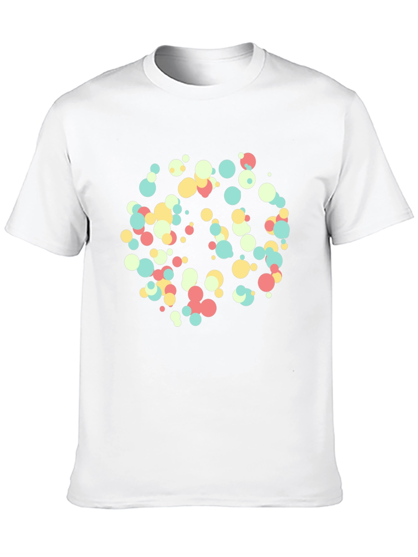 Colorful Circles Graphic Black T-Shirt