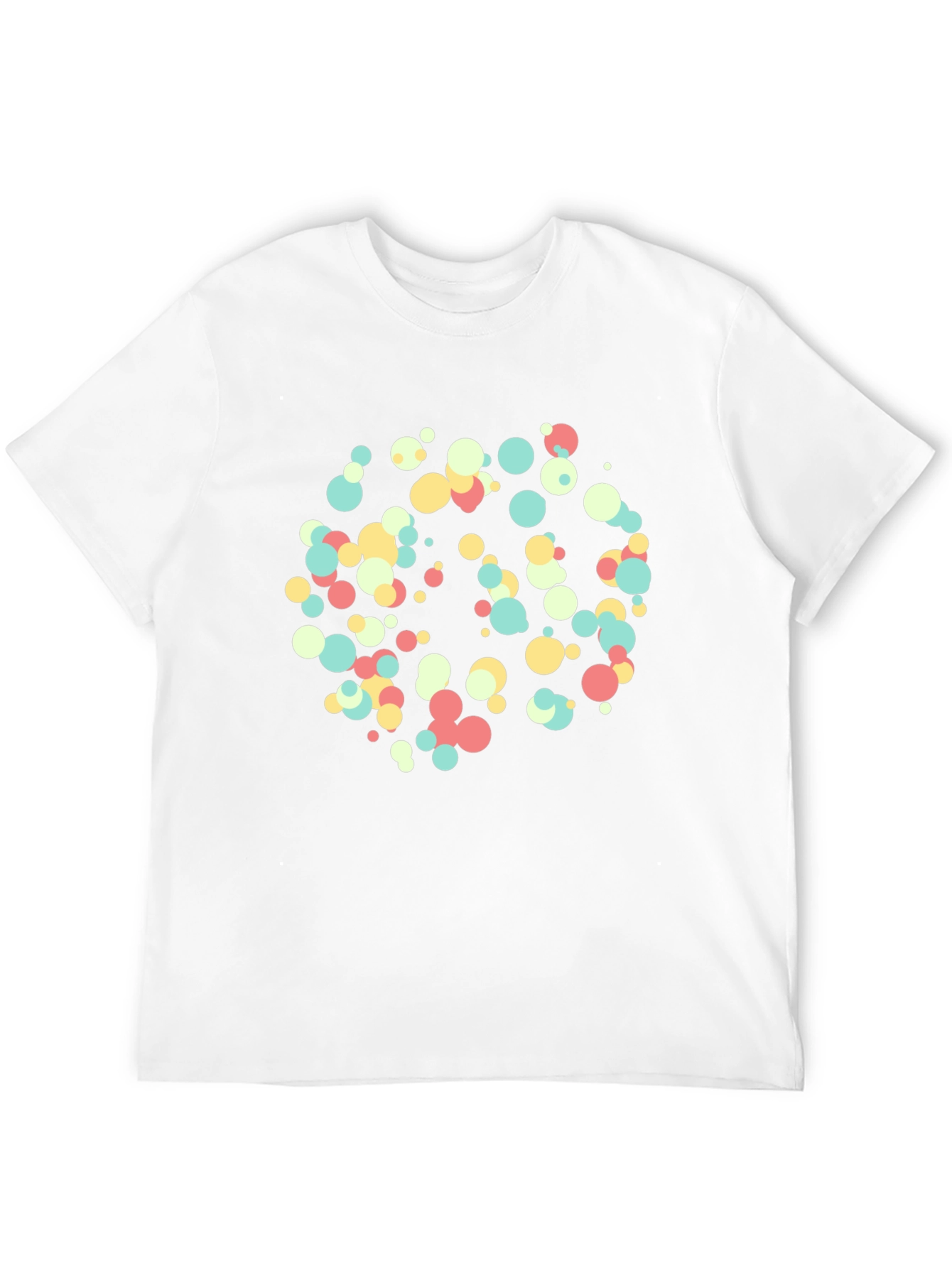 Colorful Circles Graphic Black T-Shirt