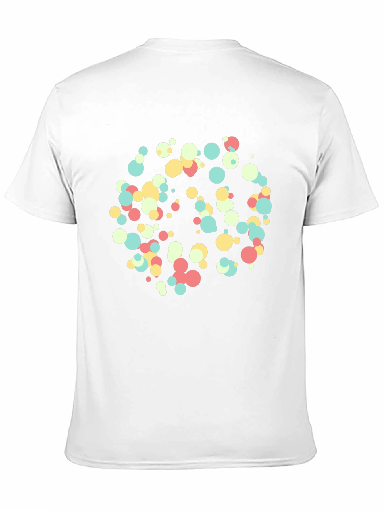 Colorful Circles Graphic Black T-Shirt