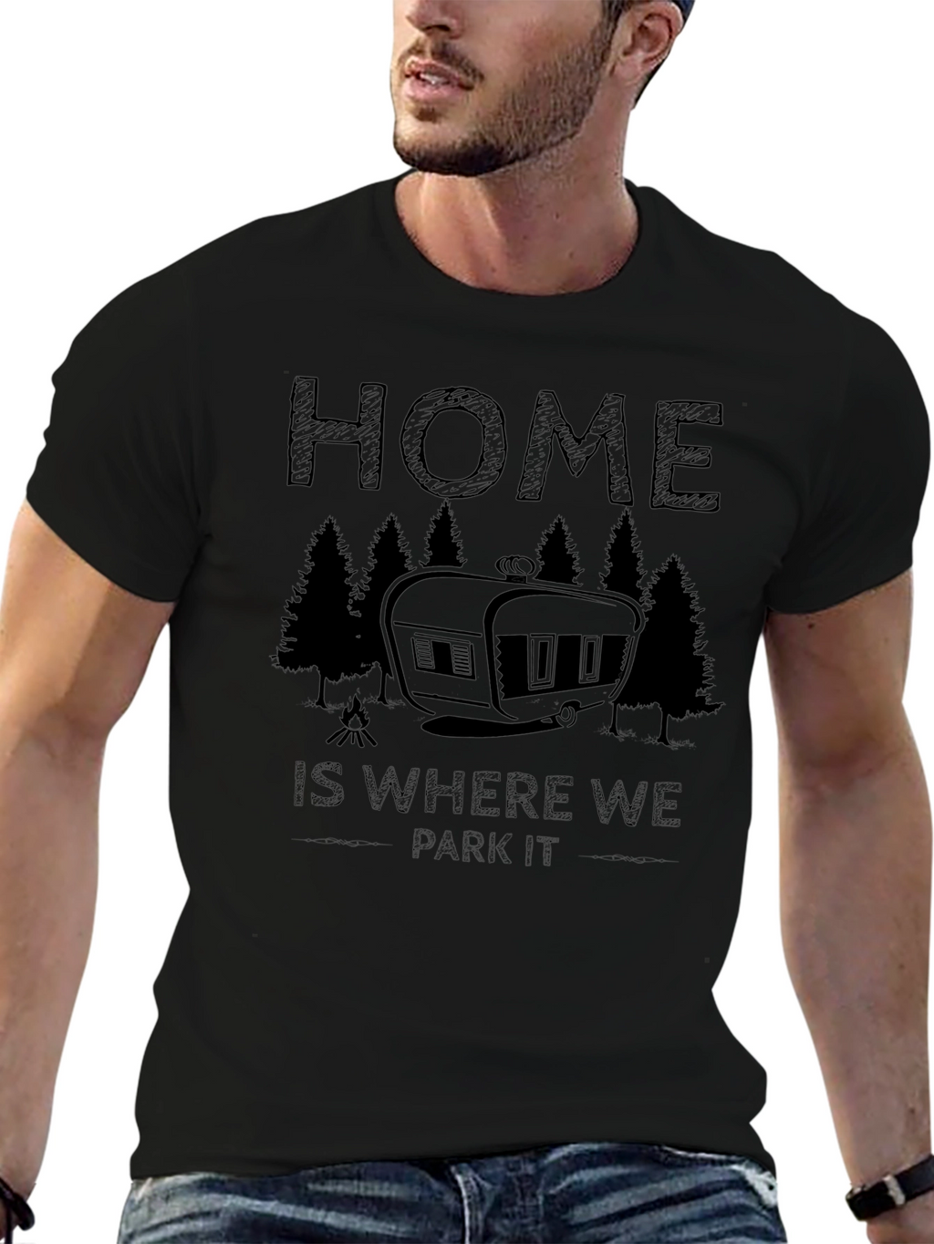 Home is Where We Park It Camping T-Shirt
