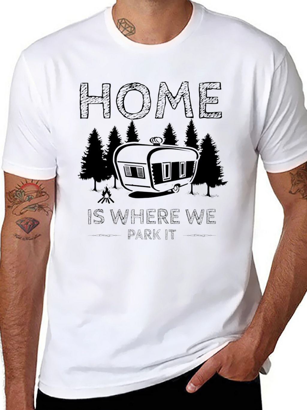 Home is Where We Park It Camping T-Shirt