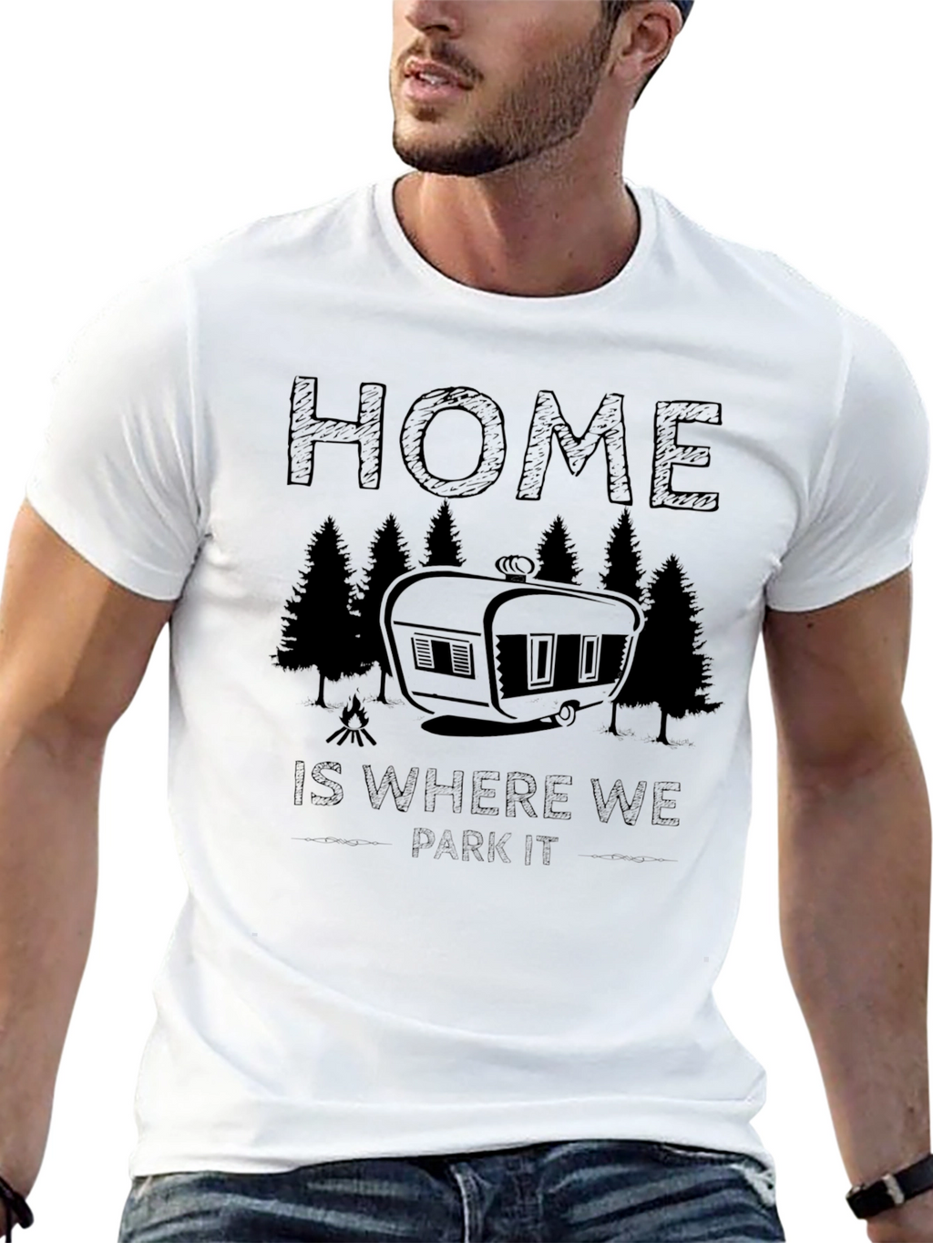 Home is Where We Park It Camping T-Shirt