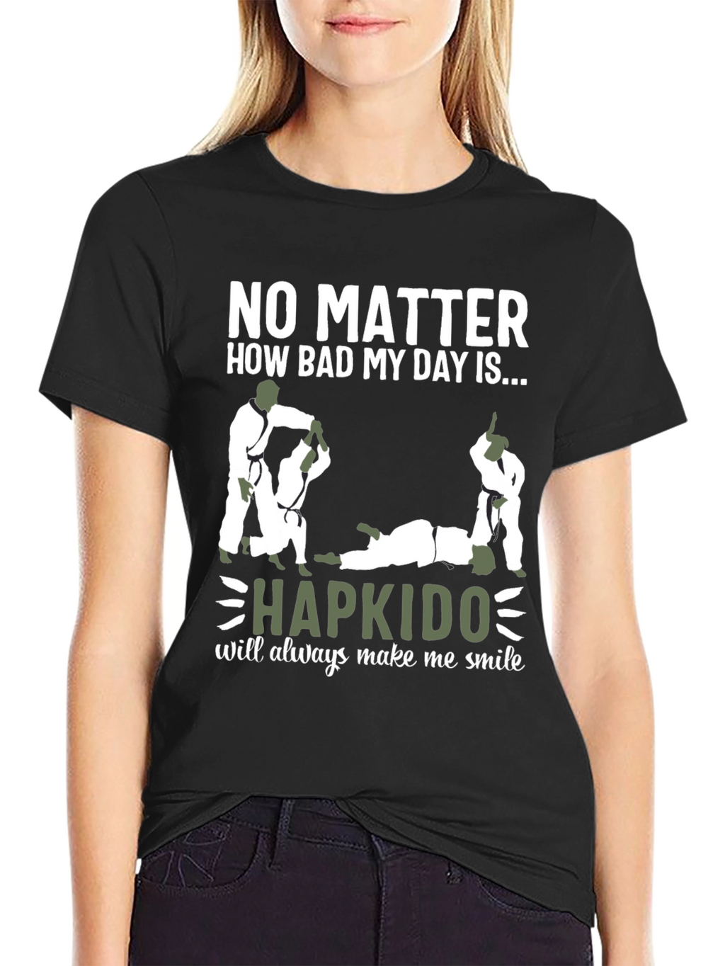 Hapkido T-Shirt: Makes Me Smile Design