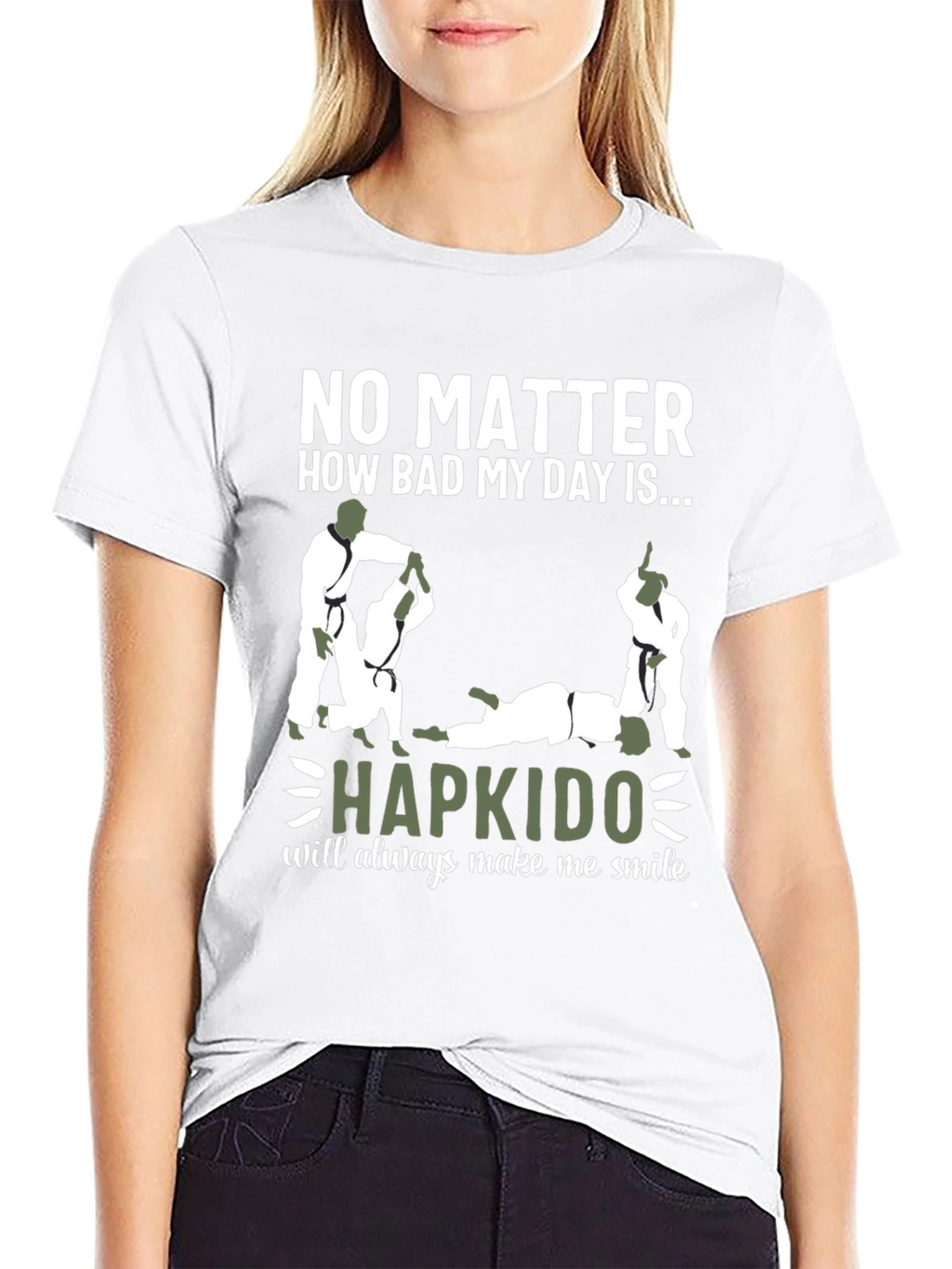 Hapkido T-Shirt: Makes Me Smile Design