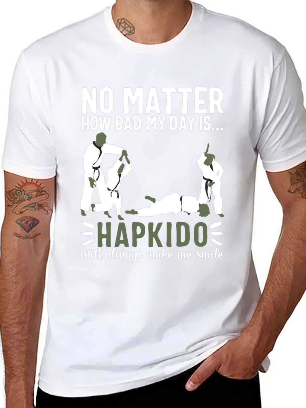 Hapkido T-Shirt: Makes Me Smile Design