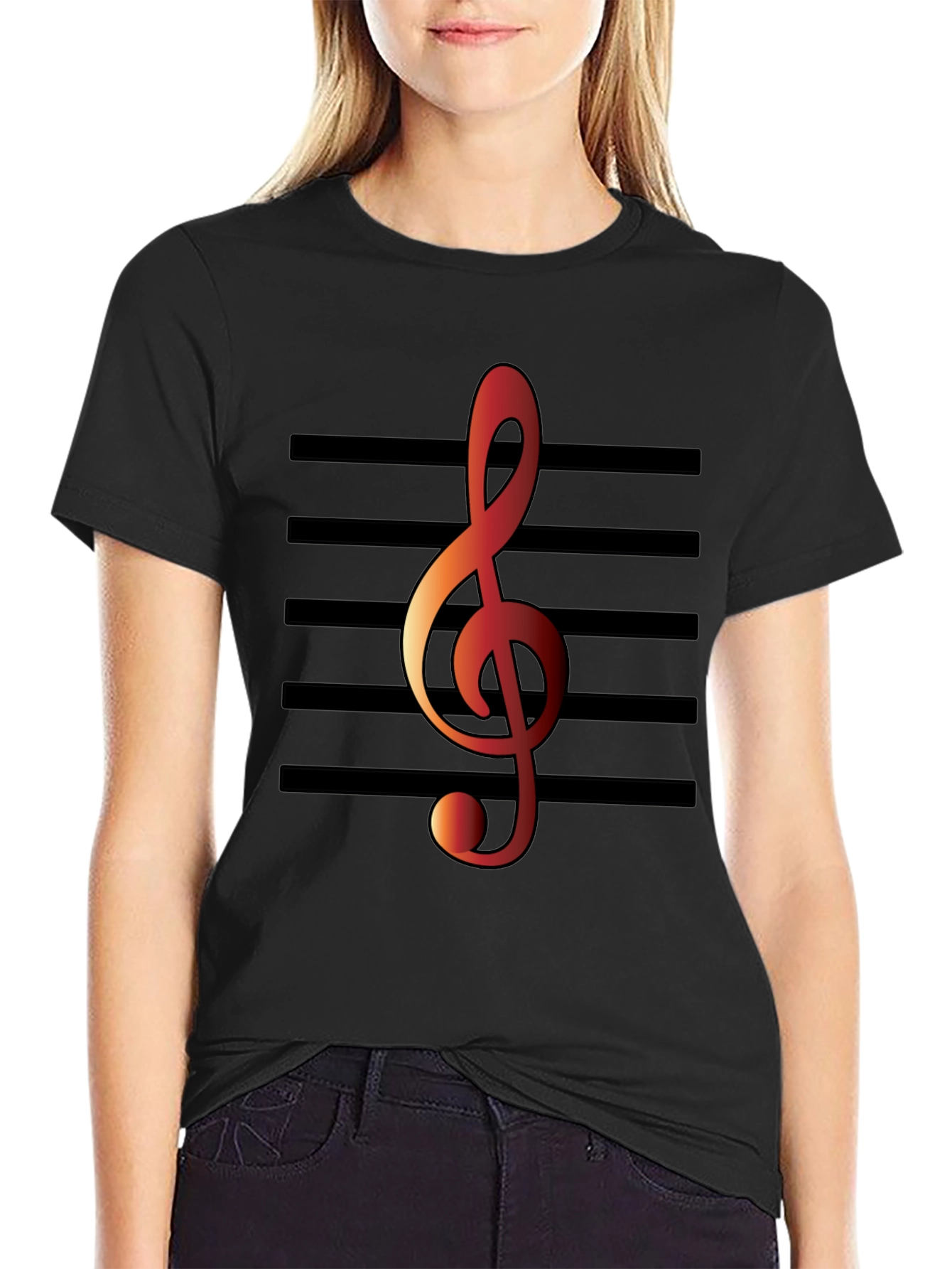 Musical Treble Clef Graphic Tee