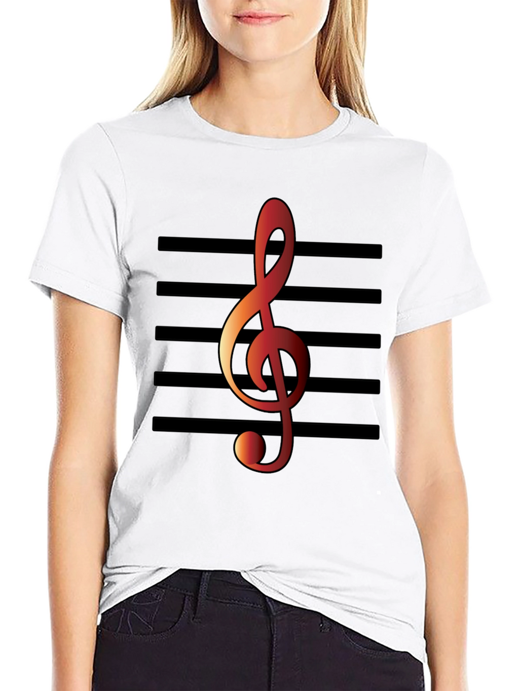 Musical Treble Clef Graphic Tee