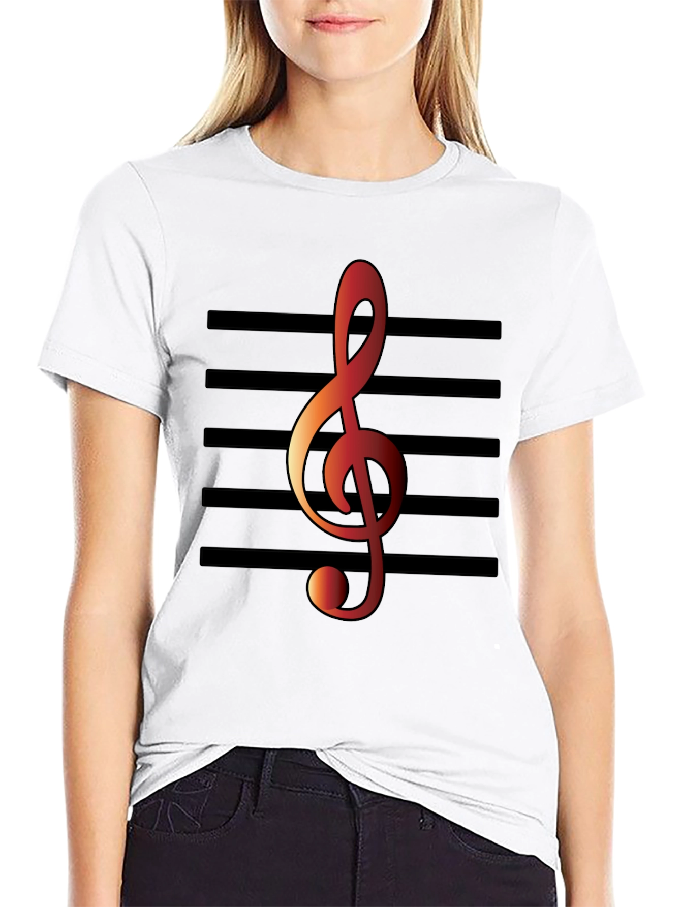 Musical Treble Clef Graphic Tee