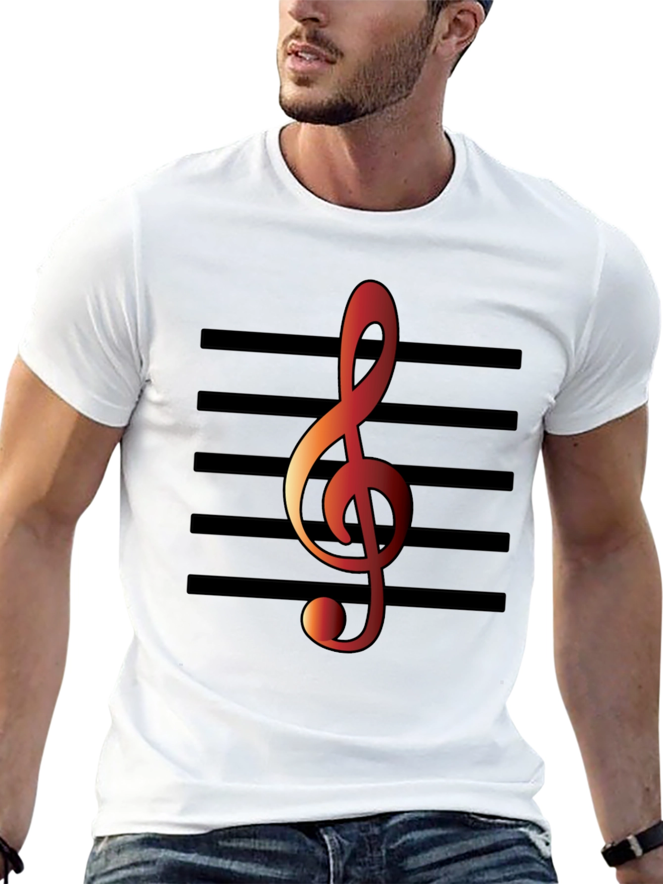 Musical Treble Clef Graphic Tee