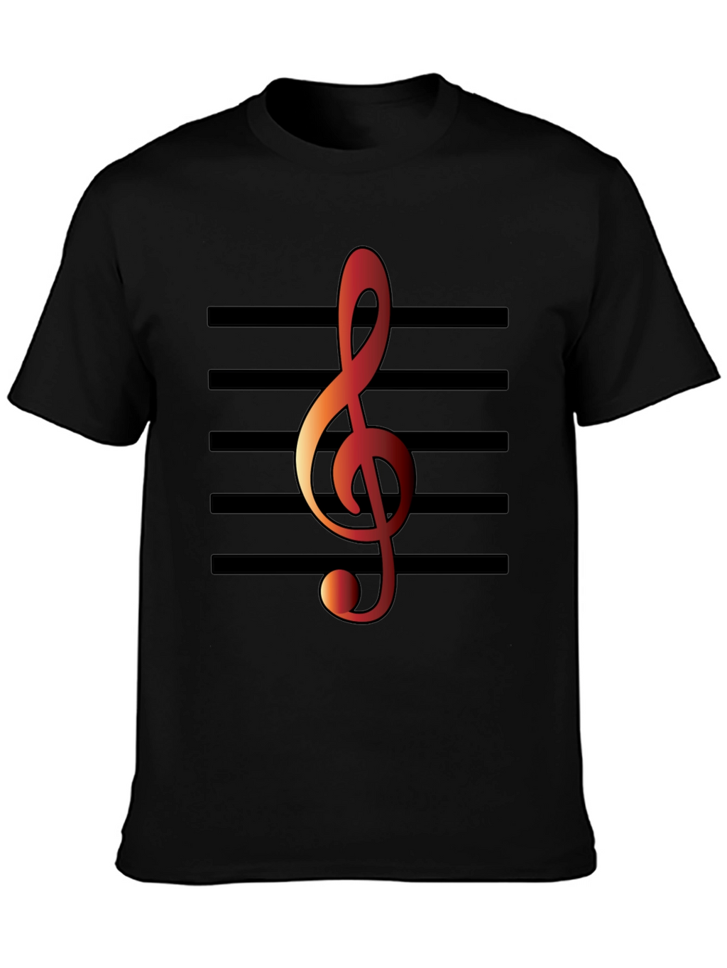 Musical Treble Clef Graphic Tee