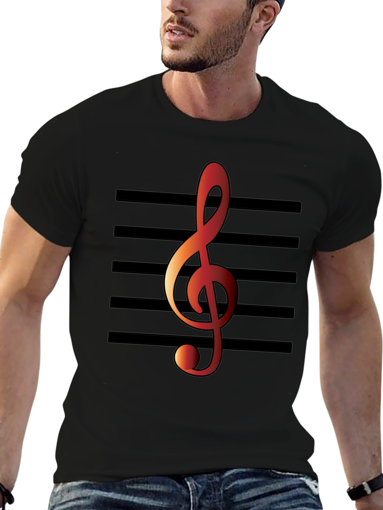 Musical Treble Clef Graphic Tee
