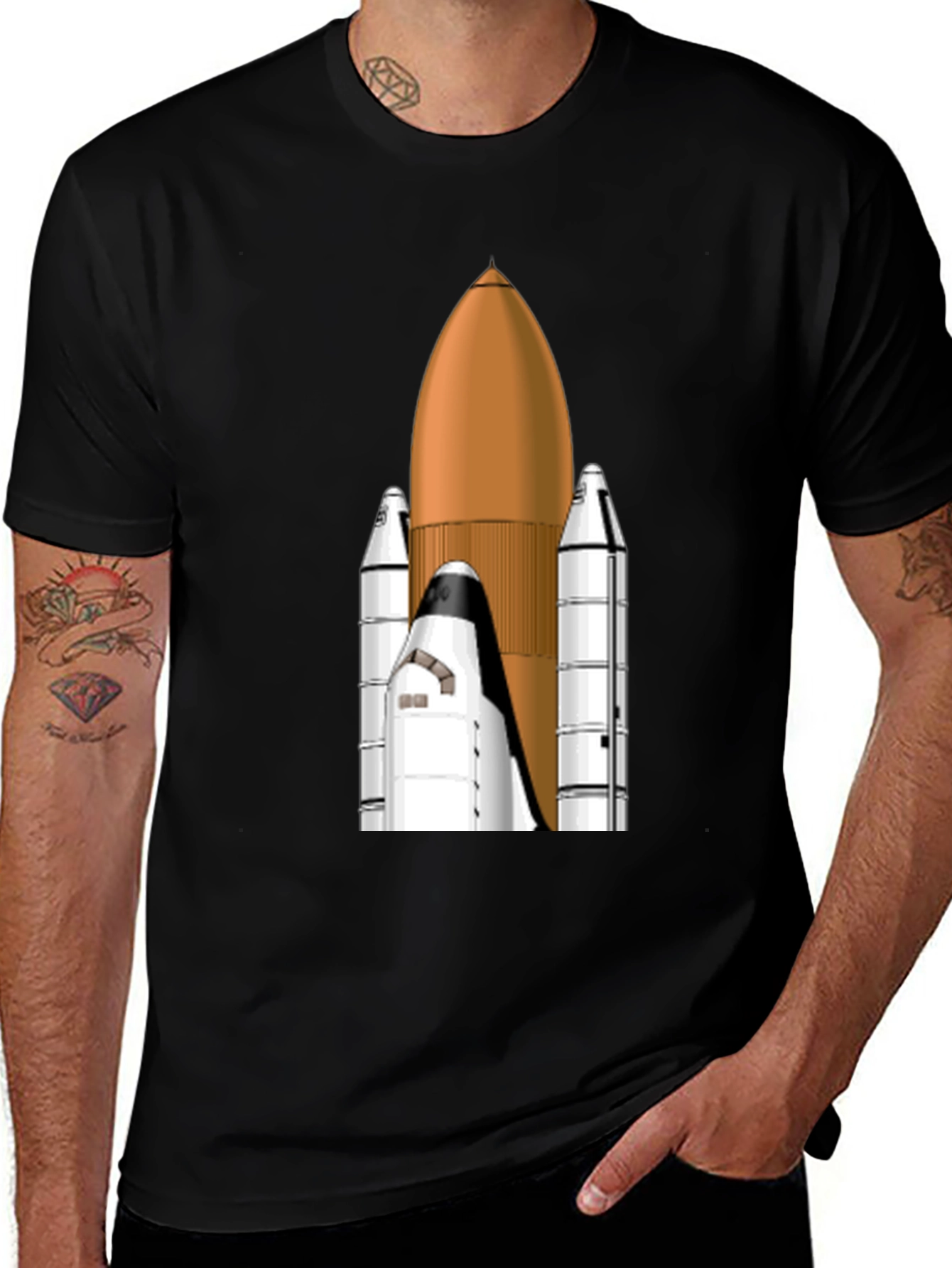 Space Shuttle Graphic Tee - Blast Off in Style!
