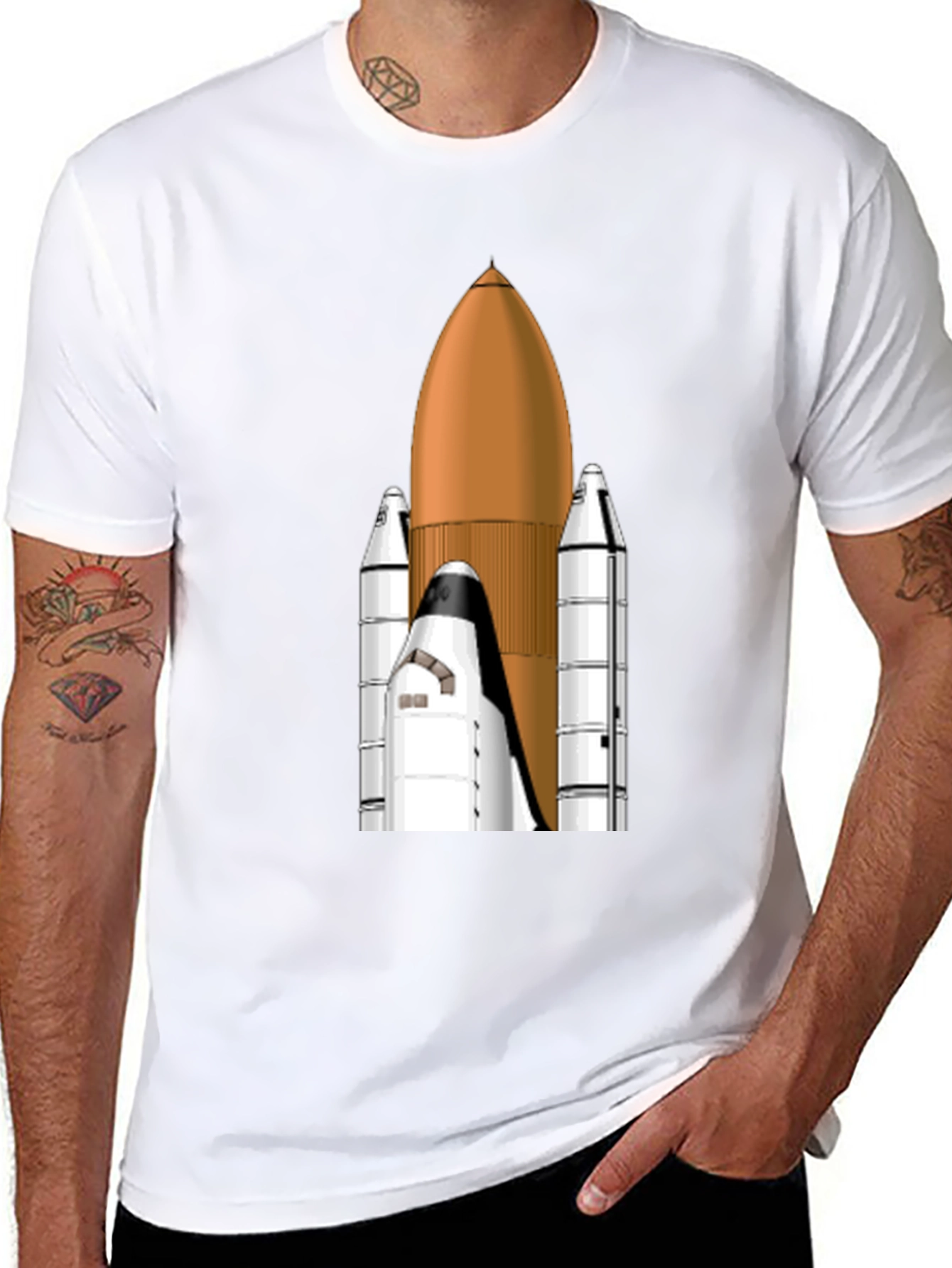 Space Shuttle Graphic Tee - Blast Off in Style!