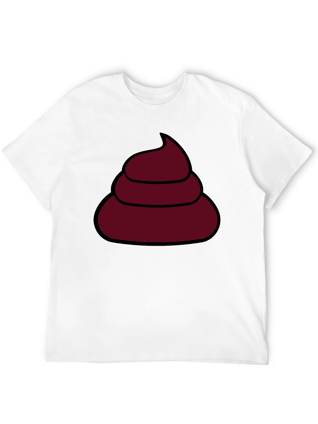 Funny Poop Emoji T-Shirt - Black Cotton Tee