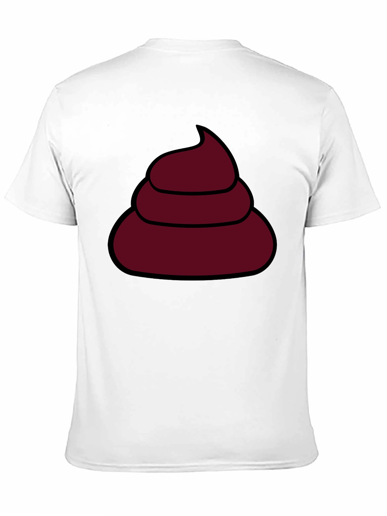 Funny Poop Emoji T-Shirt - Black Cotton Tee