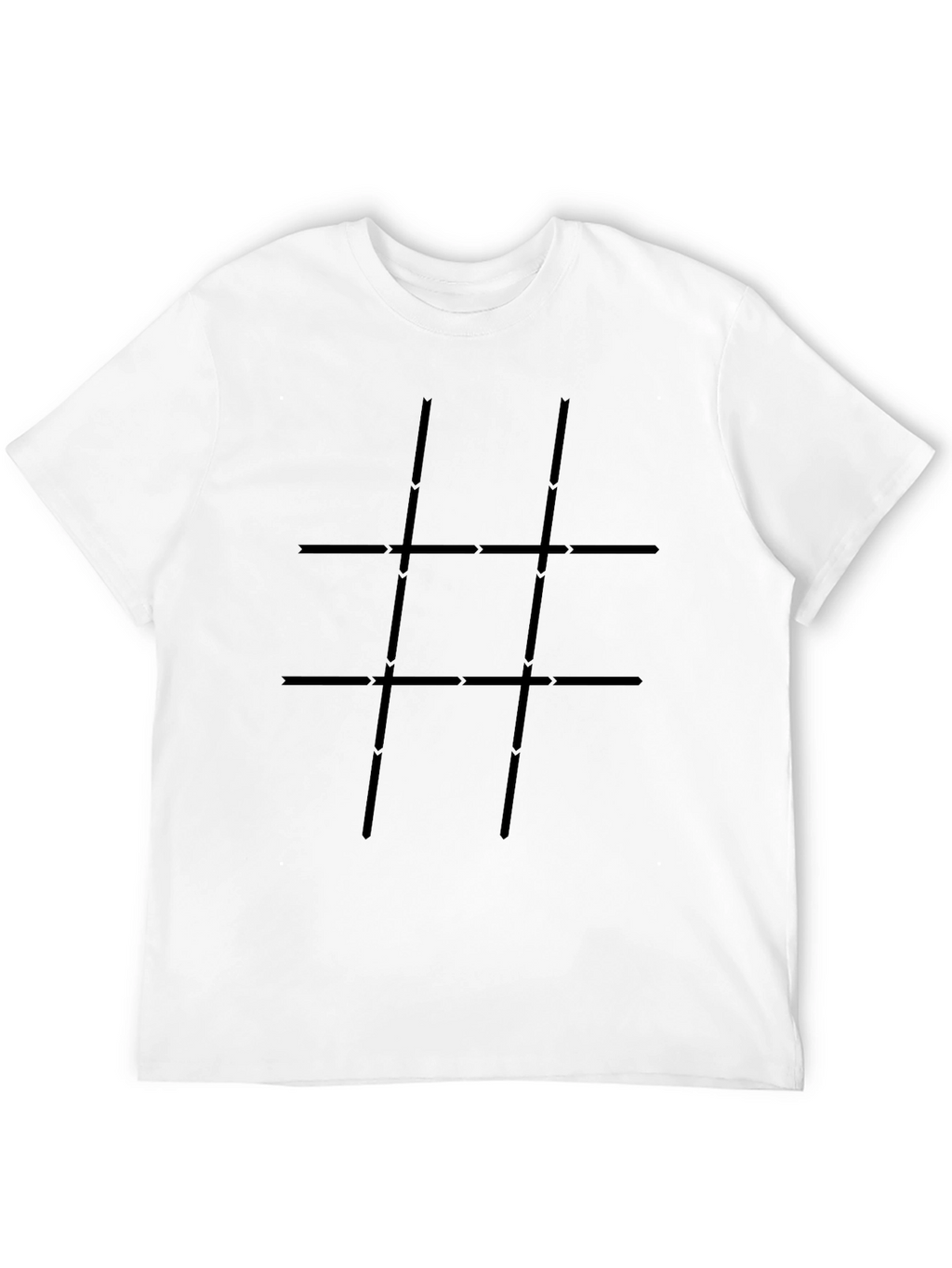 Geometric Grid T-Shirt - Modern Style