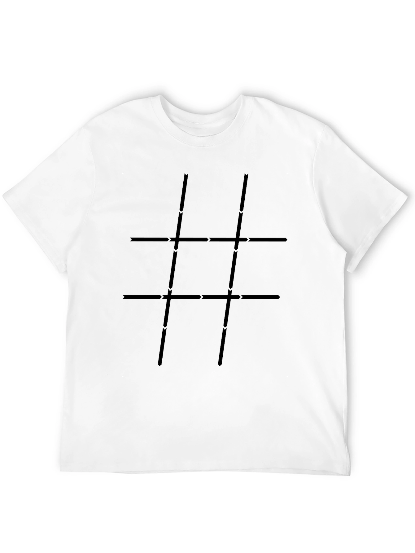 Geometric Grid T-Shirt - Modern Style