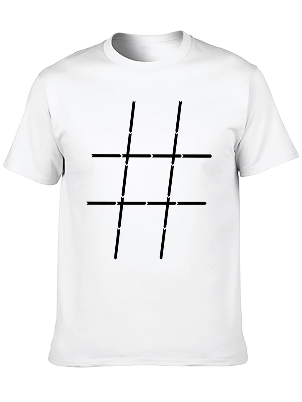 Geometric Grid T-Shirt - Modern Style