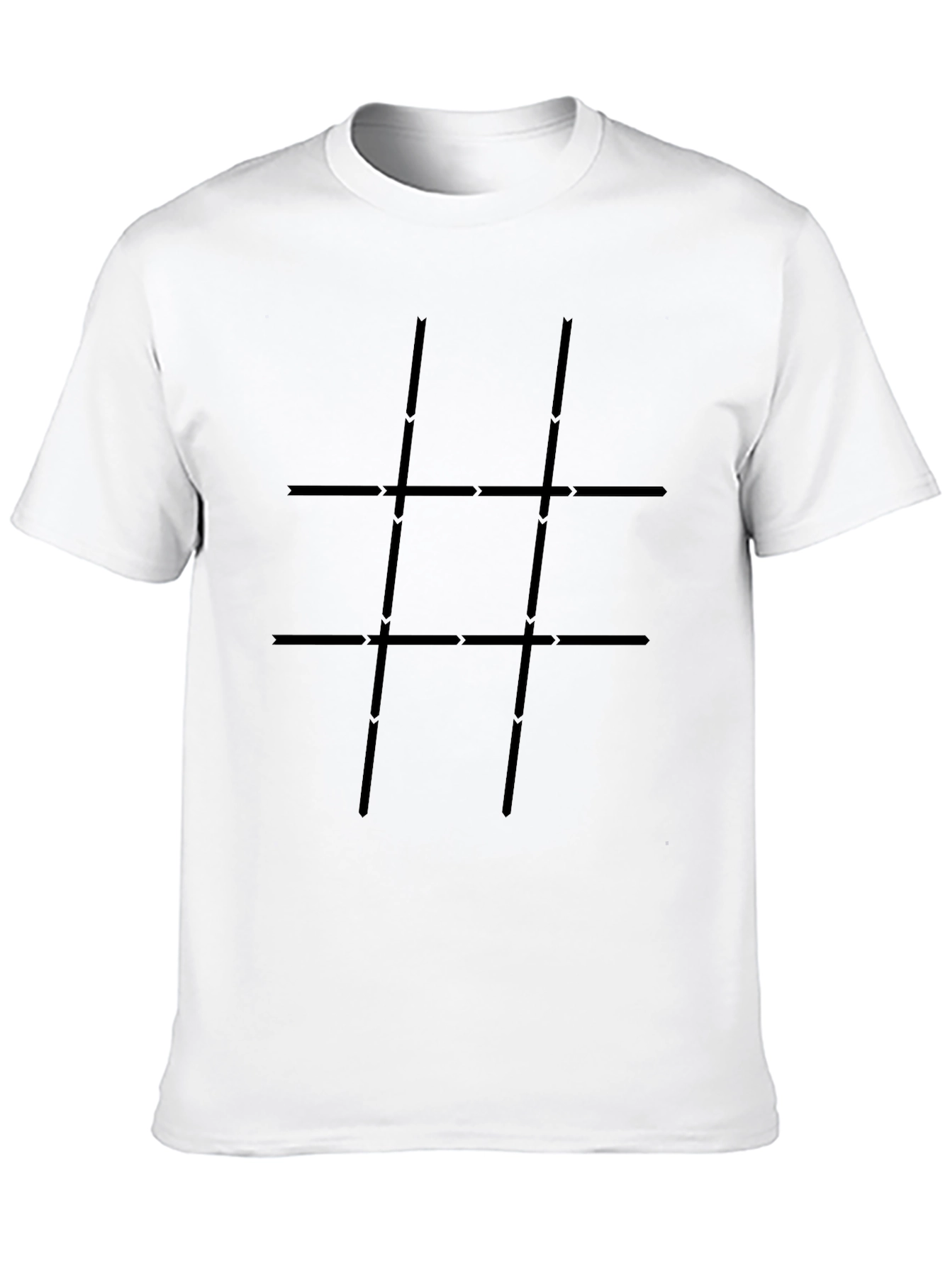 Geometric Grid T-Shirt - Modern Style