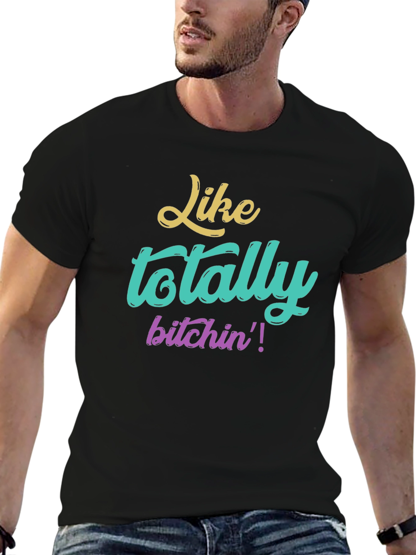Totally Bitchin Graphic Tee - Vintage Style Shirt