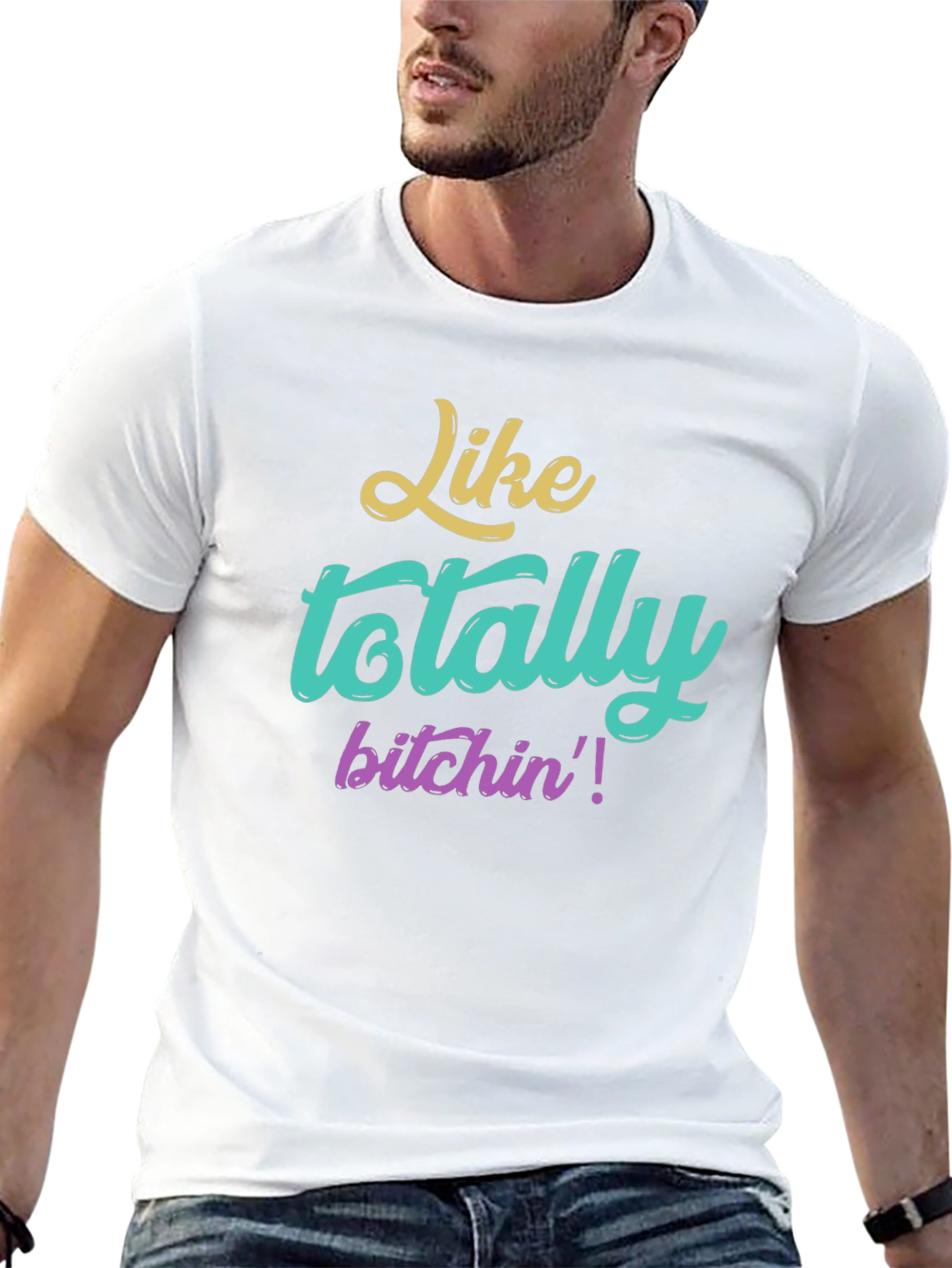 Totally Bitchin Graphic Tee - Vintage Style Shirt