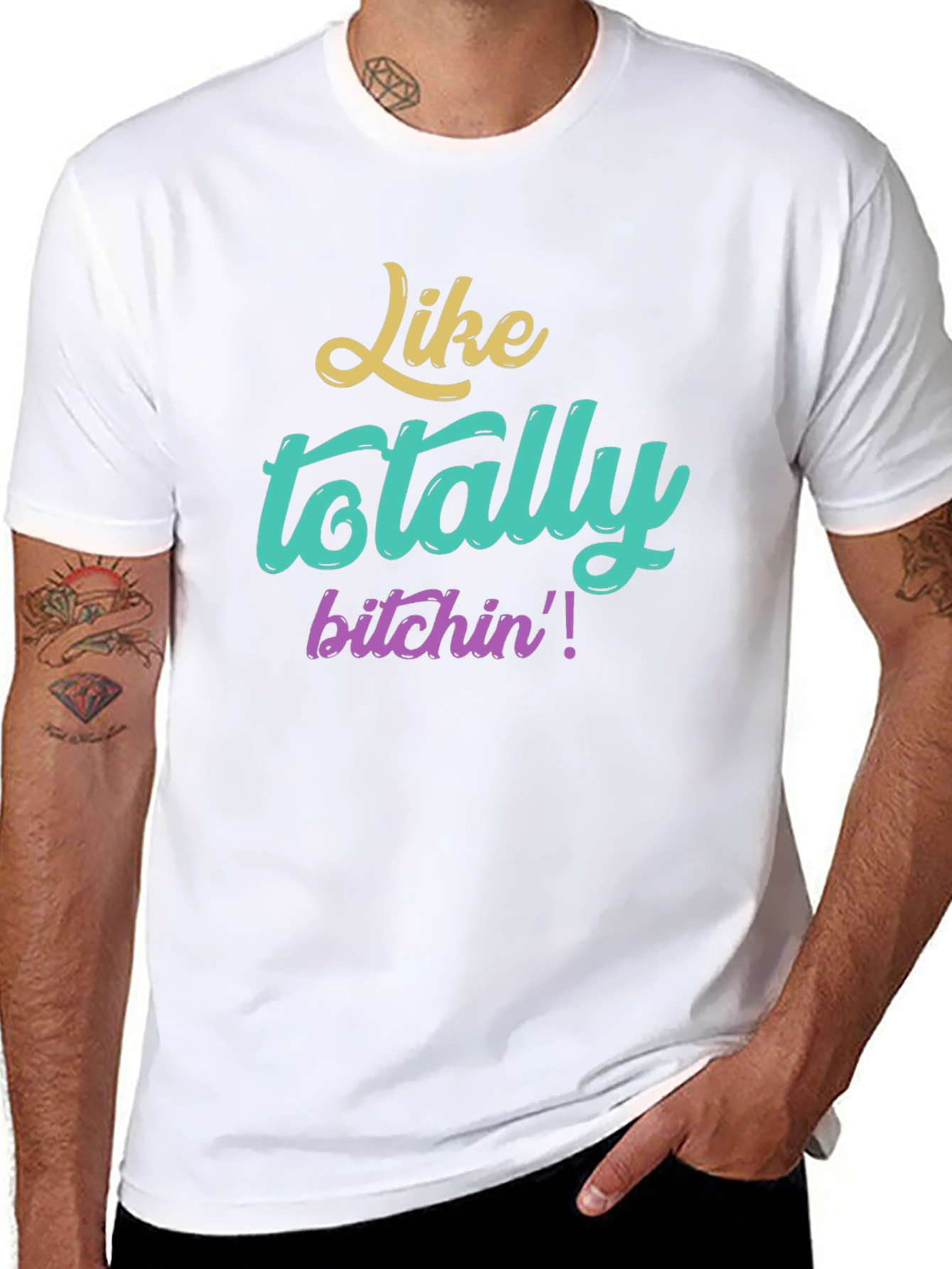 Totally Bitchin Graphic Tee - Vintage Style Shirt