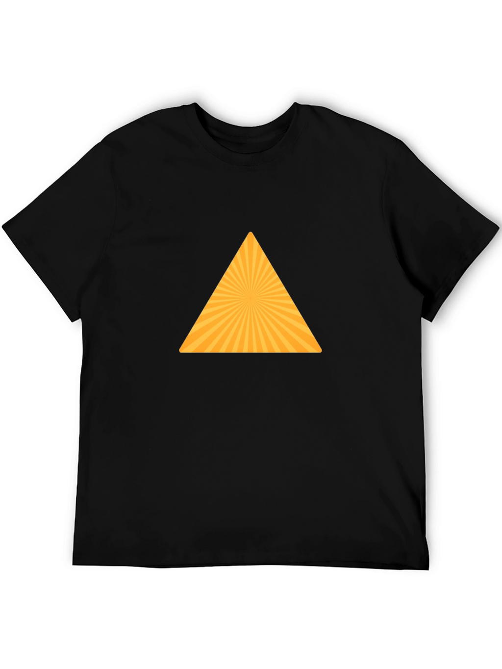 Geometric Triangle Graphic Tee - Modern Style