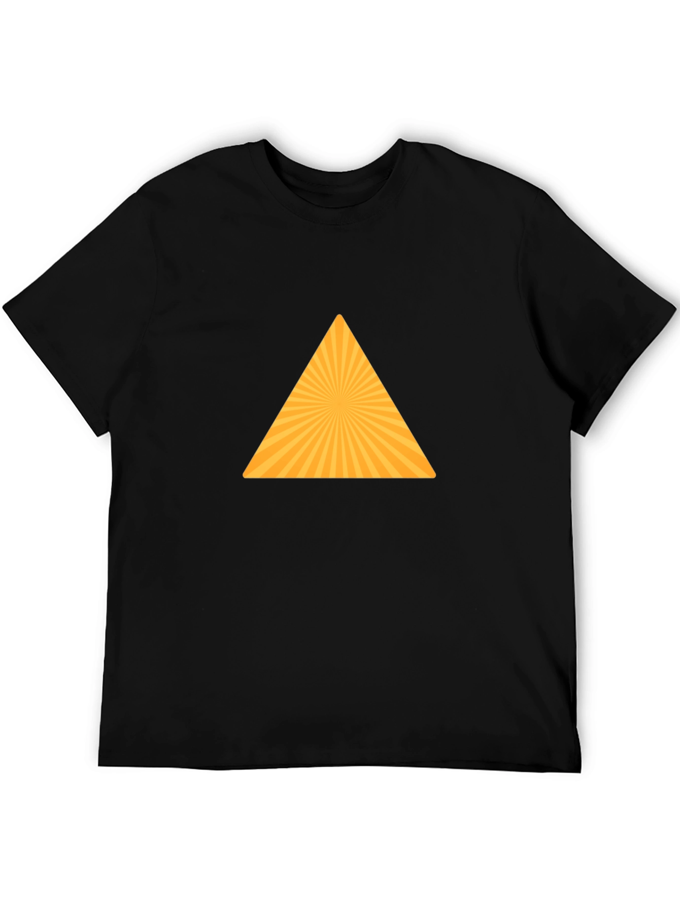 Geometric Triangle Graphic Tee - Modern Style