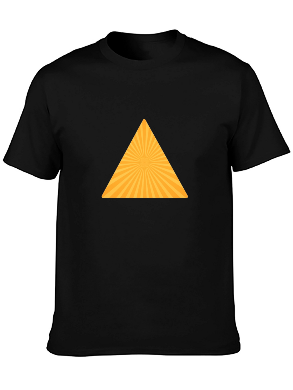 Geometric Triangle Graphic Tee - Modern Style