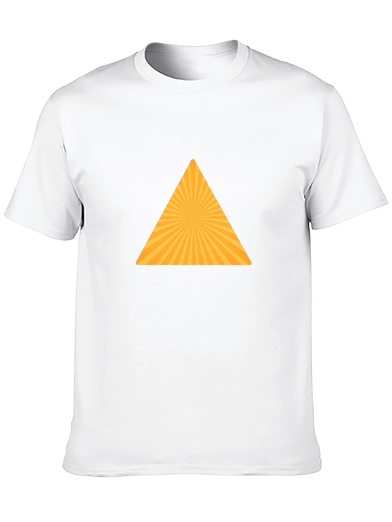 Geometric Triangle Graphic Tee - Modern Style
