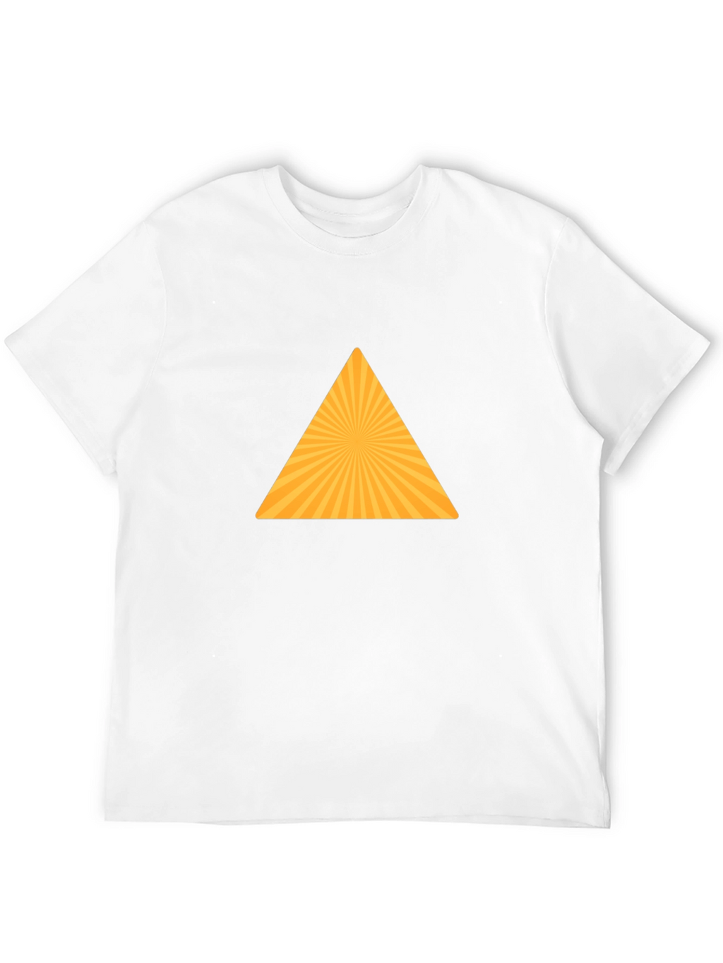 Geometric Triangle Graphic Tee - Modern Style