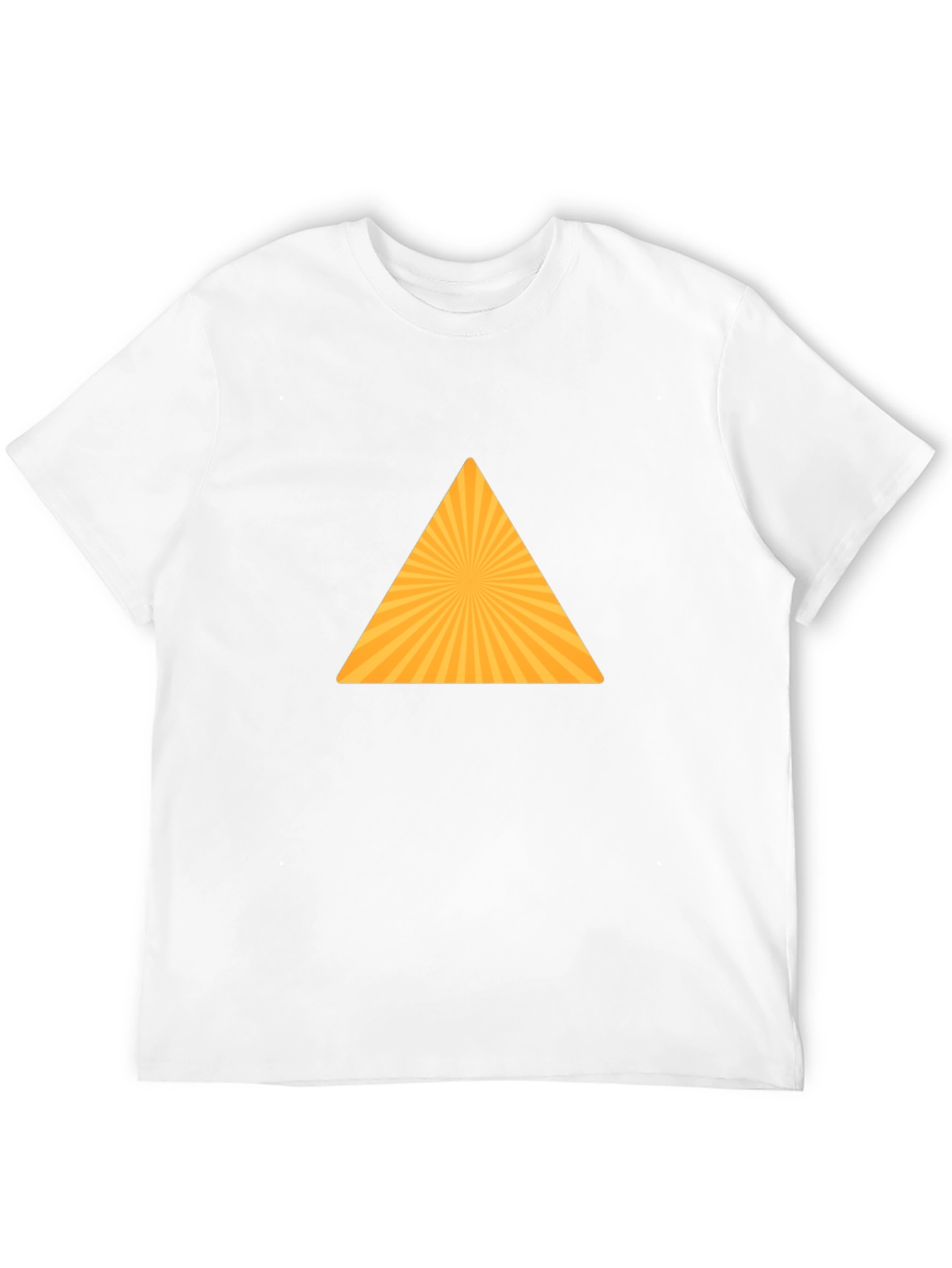 Geometric Triangle Graphic Tee - Modern Style