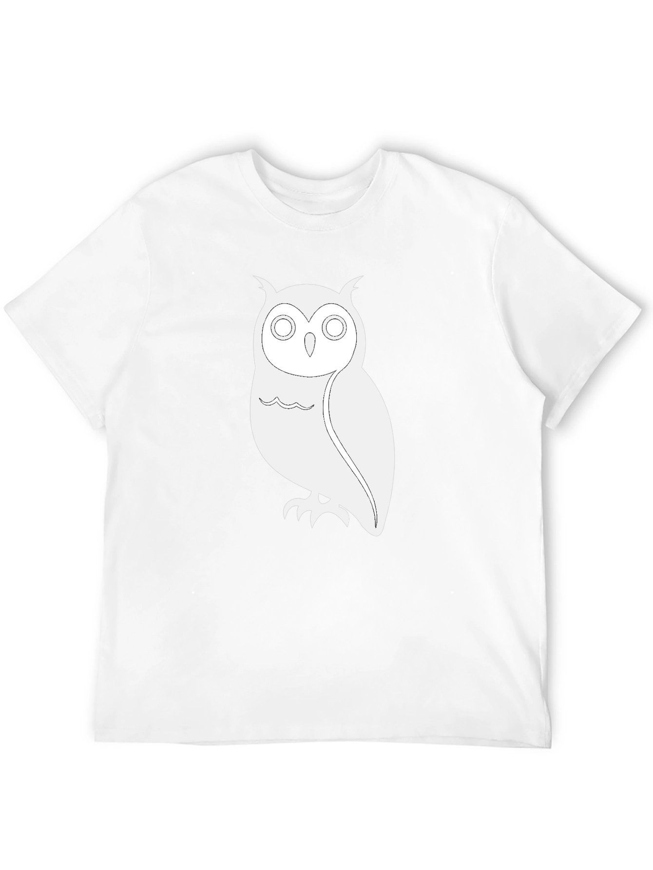 Owl Graphic T-Shirt - Black Cotton Tee