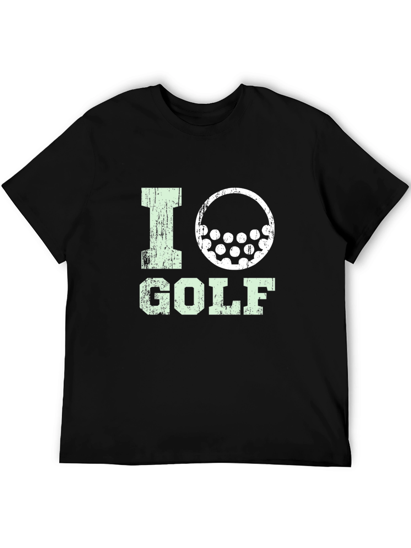 I Love Golf Graphic Tee - Black Cotton