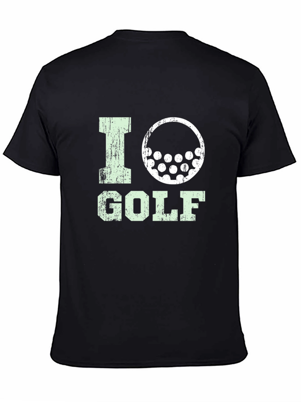 I Love Golf Graphic Tee - Black Cotton