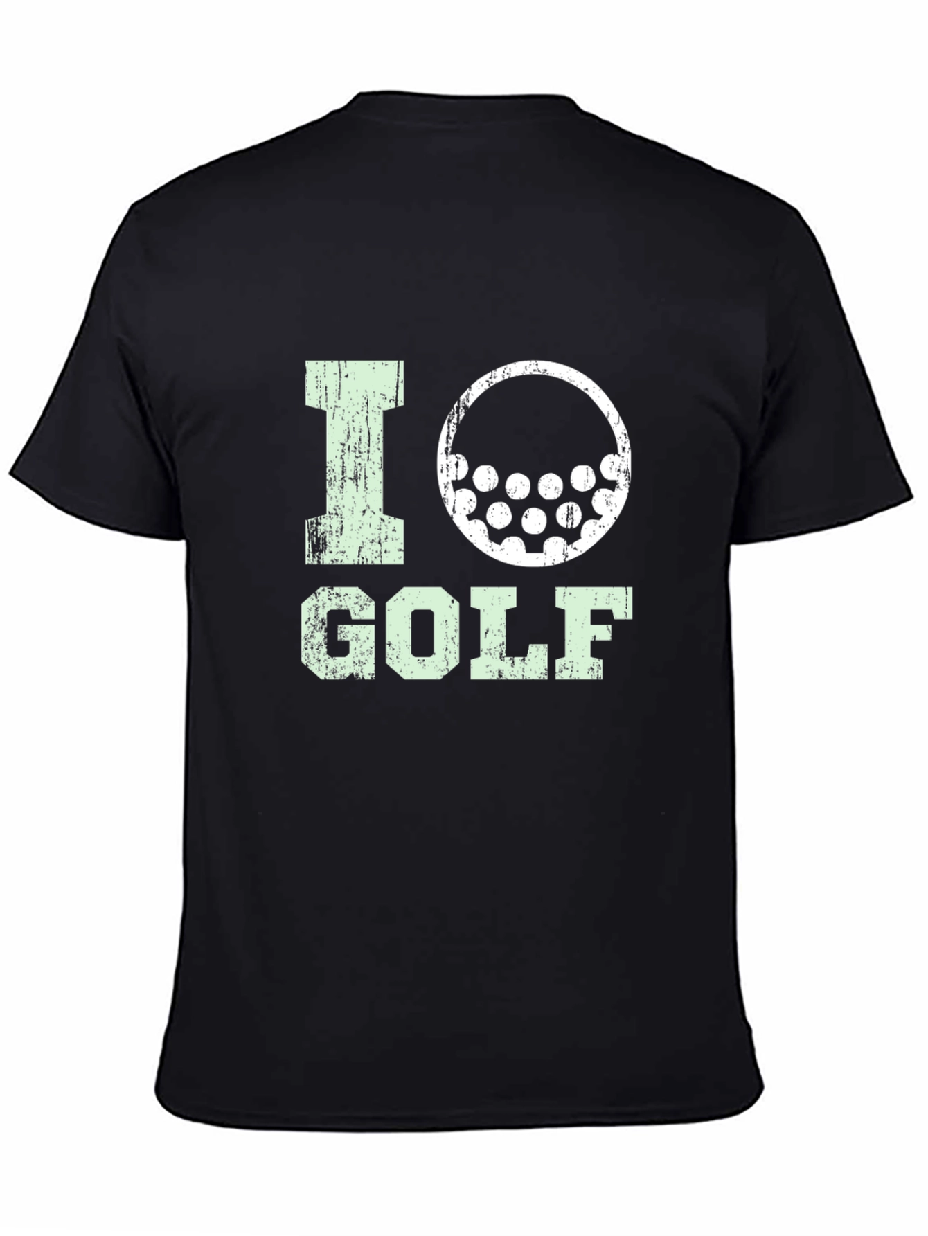 I Love Golf Graphic Tee - Black Cotton