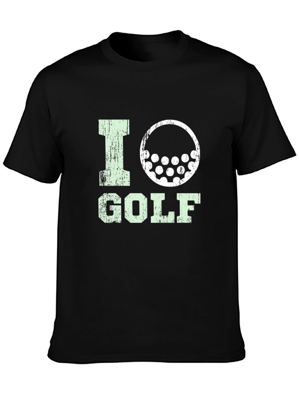 I Love Golf Graphic Tee - Black Cotton