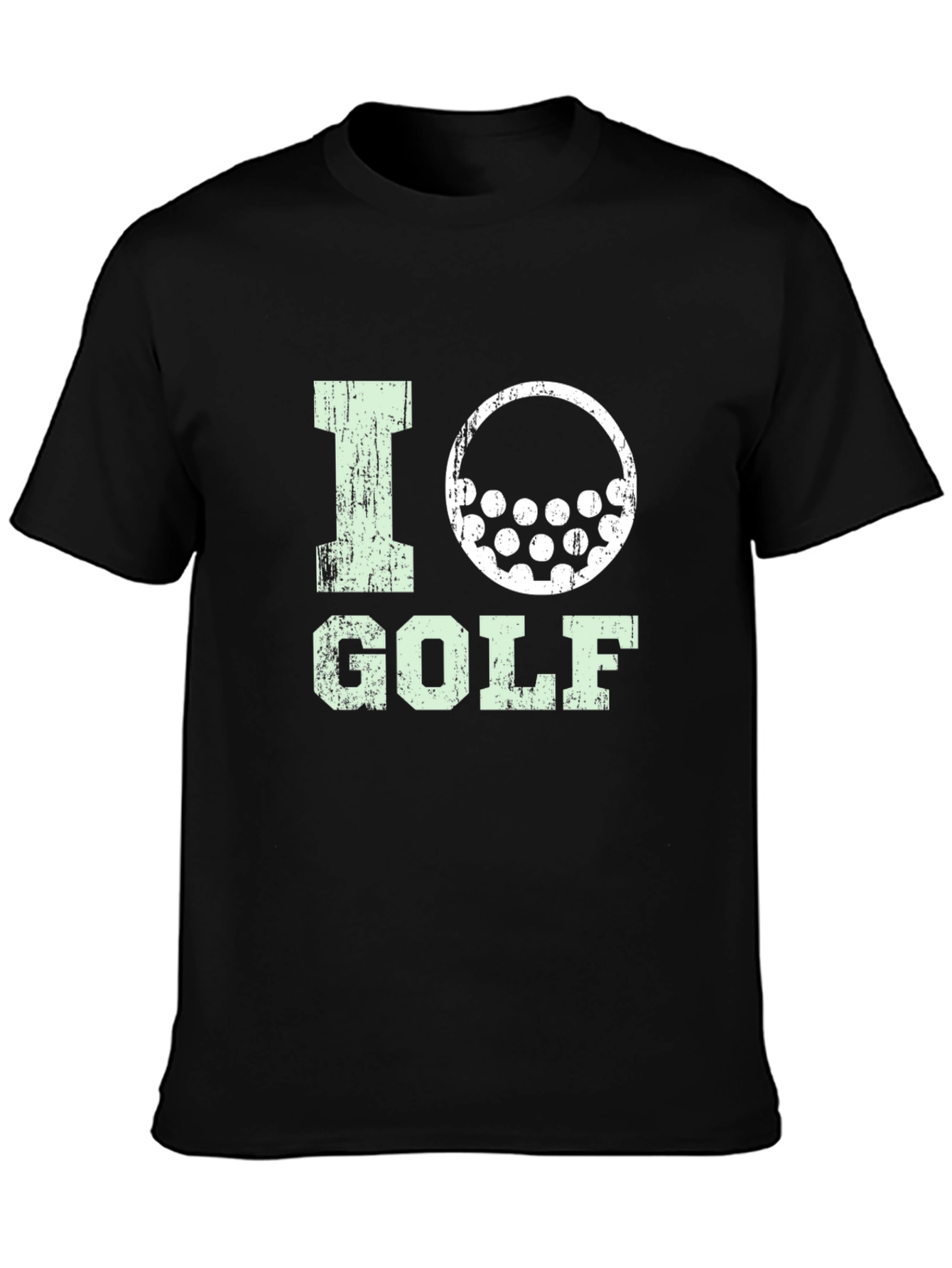 I Love Golf Graphic Tee - Black Cotton