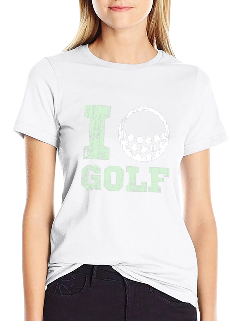 I Love Golf Graphic Tee - Black Cotton