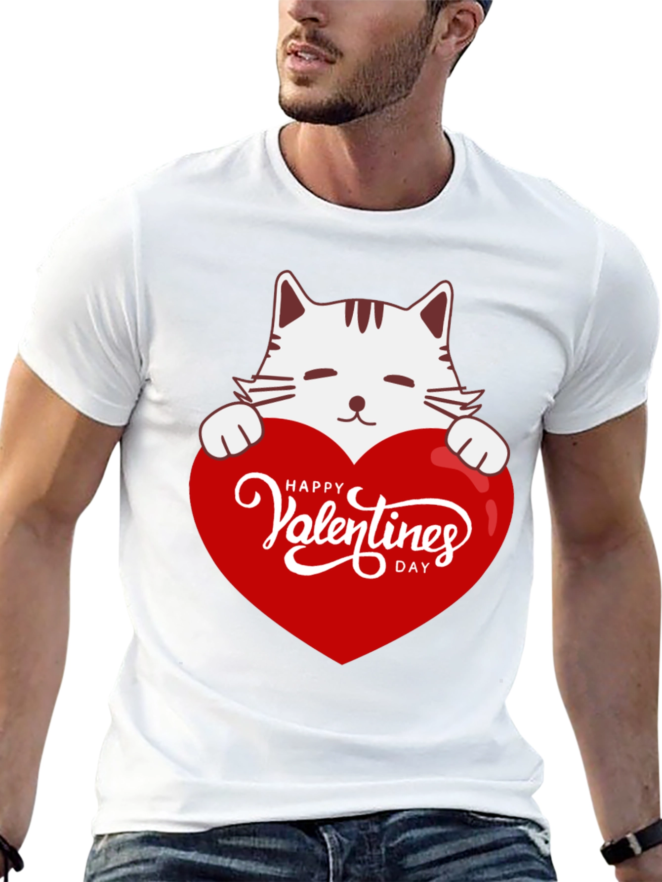 Valentines Day Cat T-Shirt