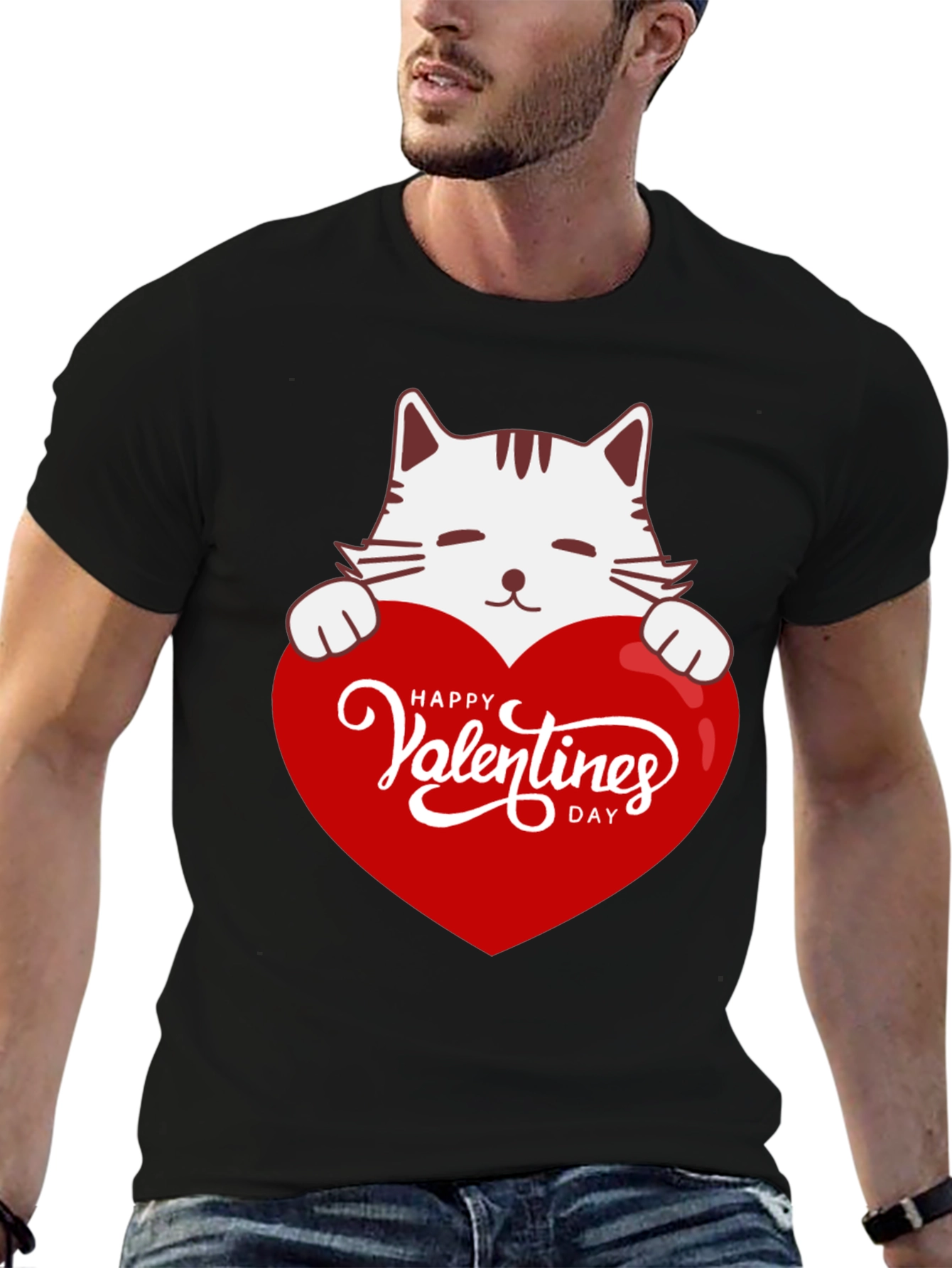 Valentines Day Cat T-Shirt