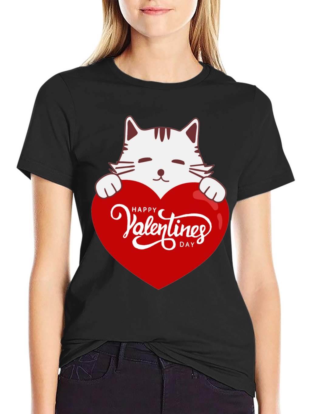 Valentines Day Cat T-Shirt