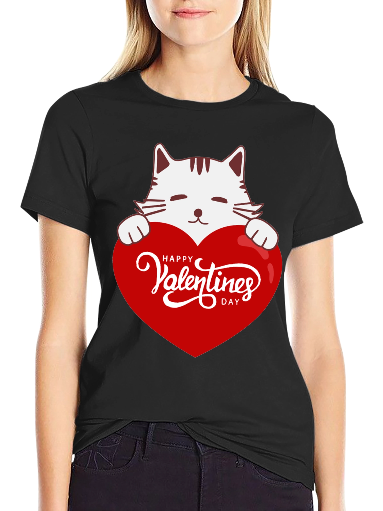 Valentines Day Cat T-Shirt