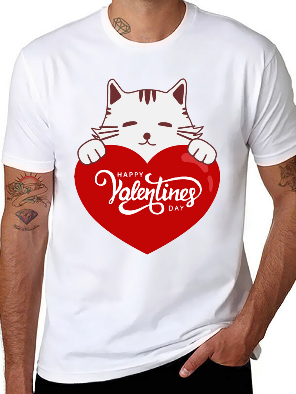 Valentines Day Cat T-Shirt
