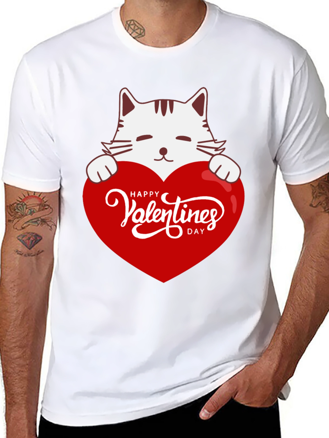 Valentines Day Cat T-Shirt