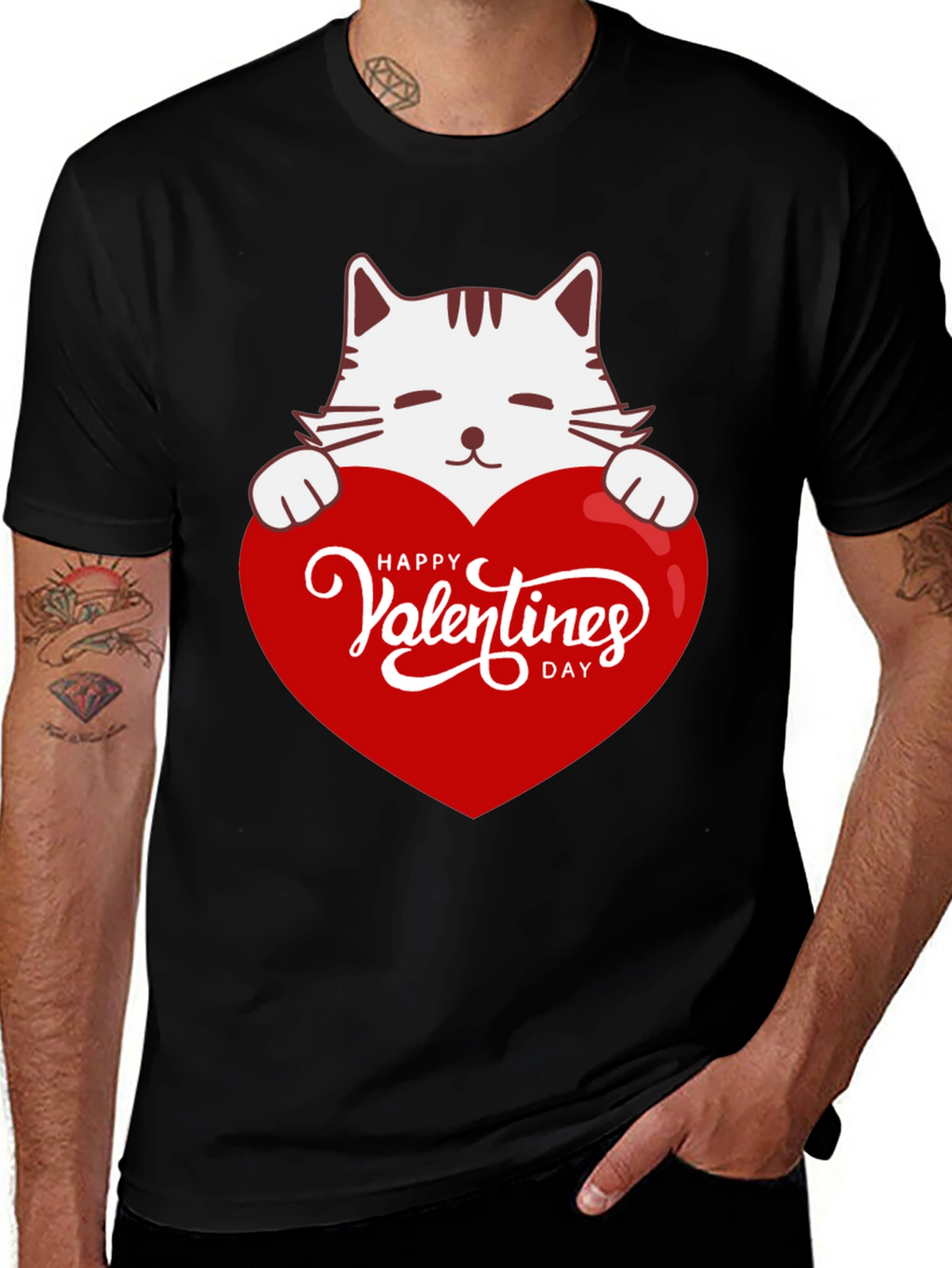 Valentines Day Cat T-Shirt