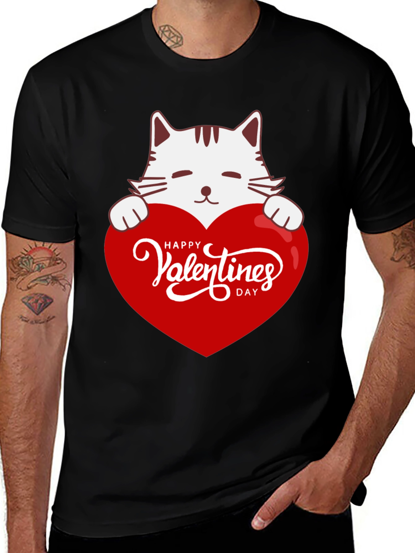 Valentines Day Cat T-Shirt