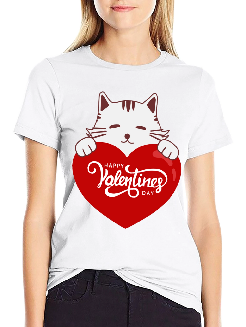 Valentines Day Cat T-Shirt